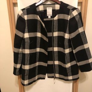 Nautica Checkered Short Coat/Blazer